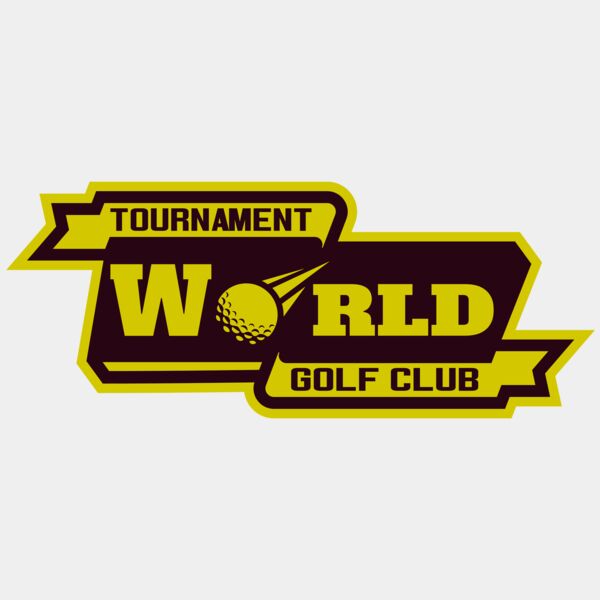 World Tournament Golf club logo template Thumbnail