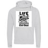 Cross neck hoodie Thumbnail